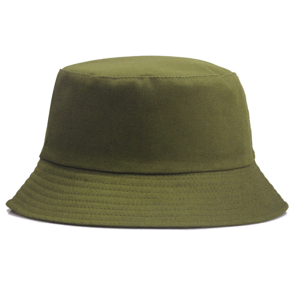 Wholesale Pure Cotton Solid Color Embroidered Logo Bucket Hat